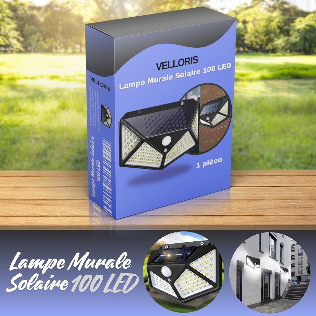 Lampe Murale Solaire 100 LED - Velloris