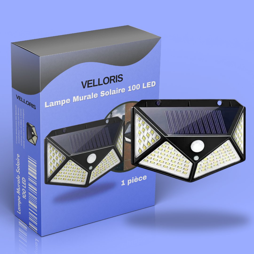 Lampe Murale Solaire 100 LED - Velloris