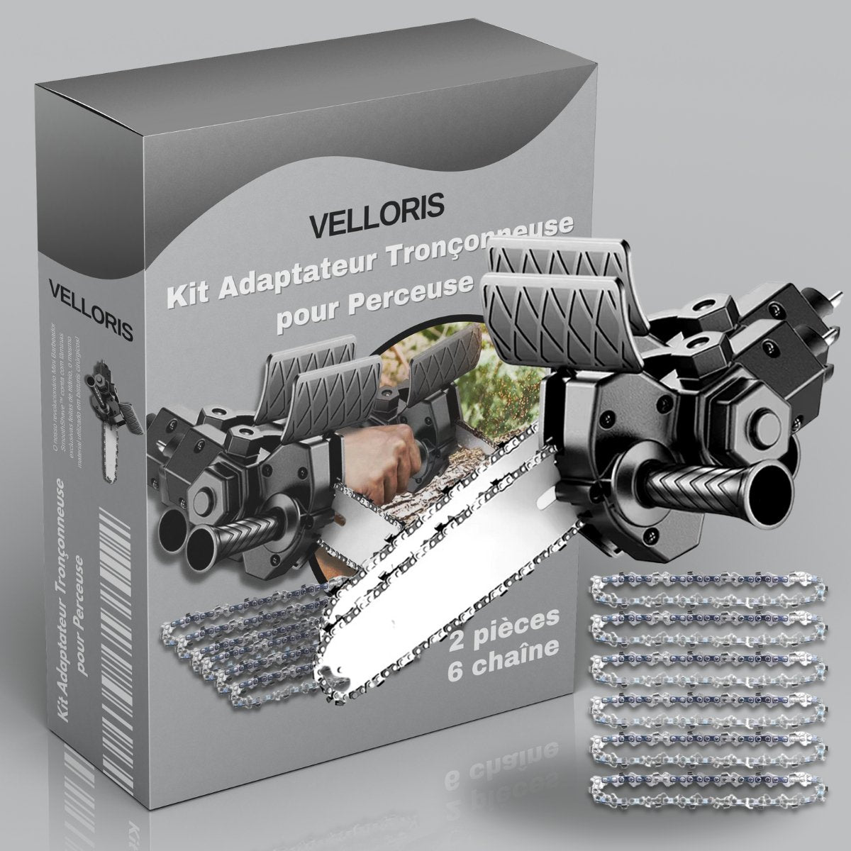 Kit Adaptateur Tronçonneuse pour Perceuse - Velloris